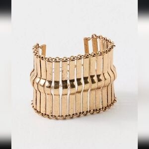 NWT- Free People, All About You Cuff, Gold, NEW!